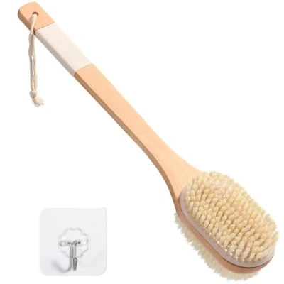 Abbildung von Rückenbürste Trockenbürste, Lymphdrainage Körperbürste Duschbürste Massagebürste, Dry Brushing Body Brush Dusche Scrubber