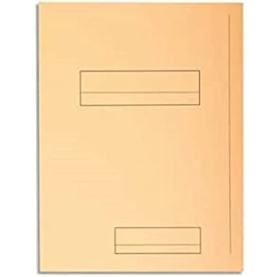 Abbildung von Exacompta 335002E Packung mit 50 Aktenmappen Super, 2 Klappen, Karton 210g/qm, praktisch und robust, für DIN A4, 50er Pack, Lachs