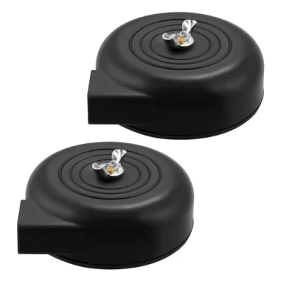 Abbildung von Roundsky 2 Stueck 20mm Gewinde Abluftfilter Schalldaempfer fuer Luftverdichter Schwarz