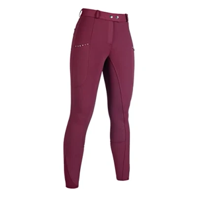 Abbildung von HKM Reithose Monaco Full Grip Winter Weinrot 42