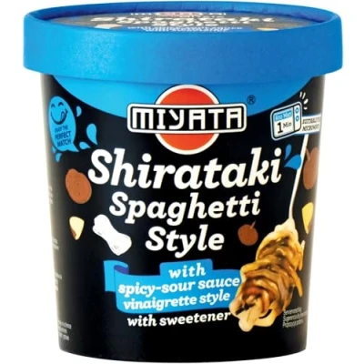 Abbildung von MIYATA Shirataki mit würzig saurer Sauce,Vinaigrette Art, Nudeln aus Konjakmehl 1 x 240 g