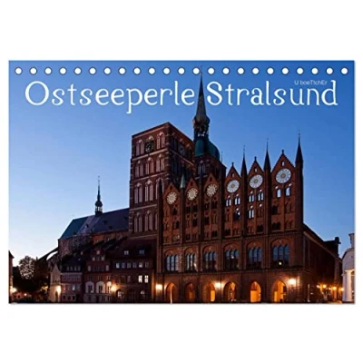 Abbildung von Ostseeperle Stralsund (Tischkalender 2025 DIN A5 quer), CALVENDO Monatskalender