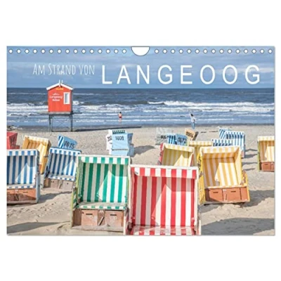 Abbildung von Am Strand von Langeoog (Wandkalender 2025 DIN A4 quer), CALVENDO Monatskalender