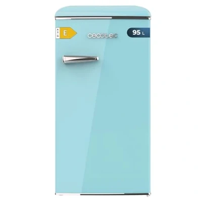 Abbildung von Cecotec Mini Retro Kühlschrank Bolero Coolmarket TT Origin 103 Blau E. Blau, 89,3 cm hoch und 48,7 breit, 95 L Fassungsvermögen Energieklasse