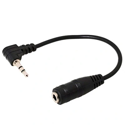 Abbildung von DeLOCK Kabel Audio Klinke 2,5 mm Stecker gewinkelt 3,5mm Buchse