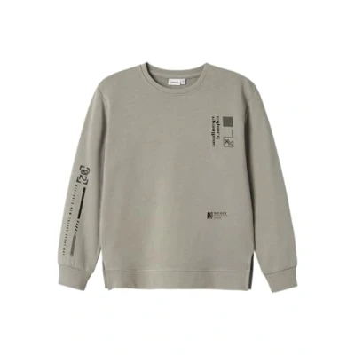 Abbildung von Name it Loose FIT Sweatshirt für Kinder, Größe: 122/128, Wild dove