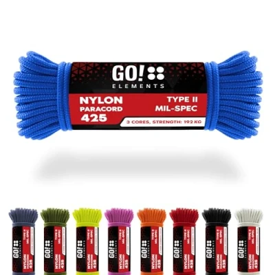Abbildung von GO!elements Paracord 425 3mm Abspannleine, aus reißfester Nylonschnur