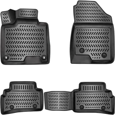 Abbildung von ELMASLINE Auto Fußmatten Gummi (4 St), für HYUNDAI TUCSON NX4 (2021 2024) 3D Gummimatten mit extra hohem Rand mehr Schutz Passend Baujahre: , 2021 2024
