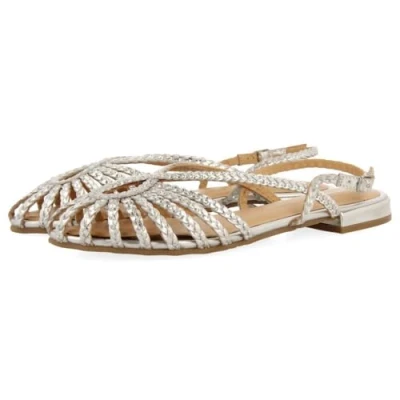 Abbildung von Gioseppo Hingham Riemensandalette, Damen, Größe: 38, Silver coloured Schuhe