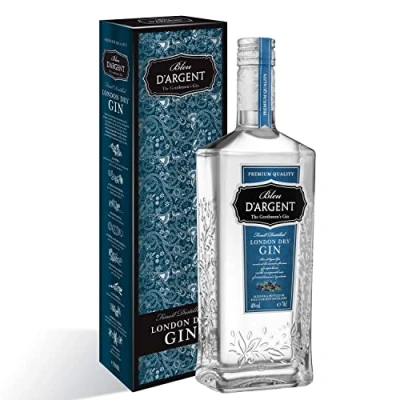 Abbildung von Bleu D&#039;Argent London Dry Gin Geschenkset Spirituosen 40% (1 x 0.70 L)