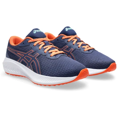 Abbildung von Asics Gelexcite 10 Unisex Laufschuh Straße für Kinder, Größe: 33.5, Indigo blue/nova orange Schuhe