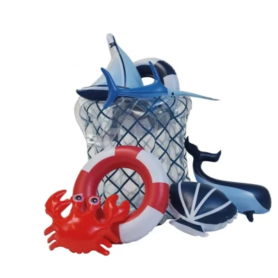 Abbildung von Swim Essentials Abenteuer Pool Wal mit Punkte 203 x 173 89 cm