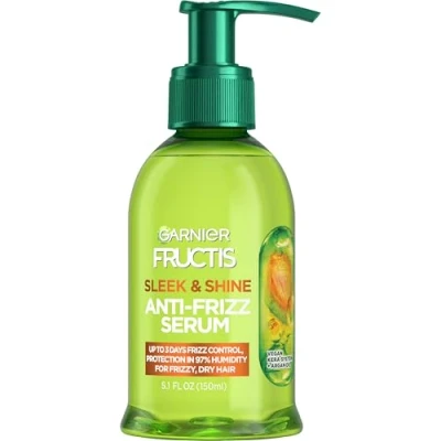 Abbildung von Garnier Hair Care Fructis Sleek &amp; Shine Anti Frizz Serum, 5.1 Fluid Ounce