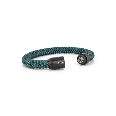 Abbildung von Akitsune Portus Segeltau Armband, Herren, Größe: 19cm, Black green