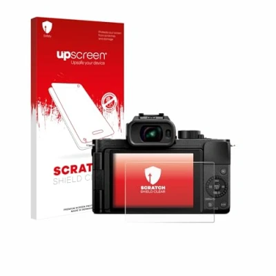 Abbildung von upscreen Schutzfolie für Panasonic Lumix DC G100D Kristall klar, Kratzschutz, Anti Fingerprint
