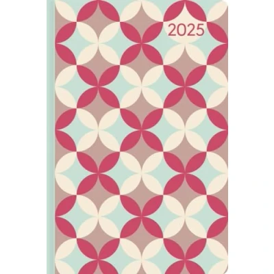 Abbildung von Alpha Edition Ladytimer Mini Retro 2025 Taschenkalender, 8x11,5cm, Kalender mit 144 Seiten, einem Info und Adressteil im handlichen Miniformat, Wochenübersicht auf 2 Seiten
