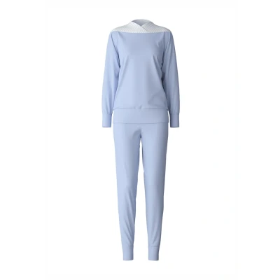 Abbildung von CALIDA Soulmate Bündchen Pyjama Damen, aus 100% Baumwolle