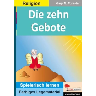 Abbildung von Die zehn Gebote: Legematerial in Kreisform (Montessori Reihe: Lern und Legematerial): Farbiges Lege Lernmaterial