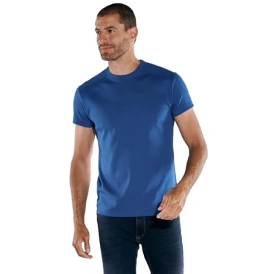 Abbildung von engbers Herren Basic Shirt My Favorite Organic, 37301, Brilliantblau in Größe L