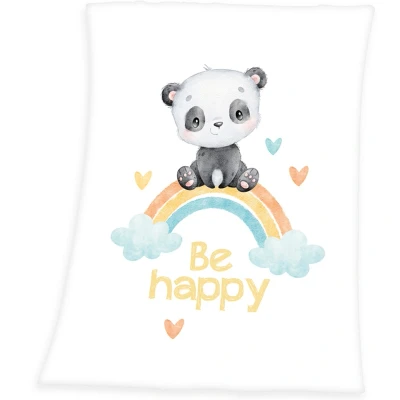 Abbildung von Baby Best Babydecke &quot;Regenbogen Panda&quot;, mit liebevollem Motiv