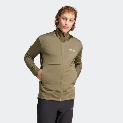 Abbildung von Adidas Terrex Fleecejacke, Herren, Größe: XXL, Olive strata