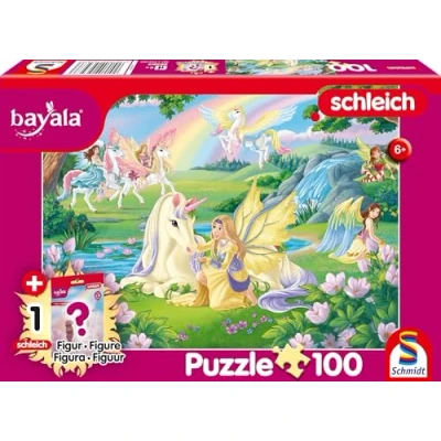 Abbildung von Schmidt Spiele 56563 Bayala, Magische Einhörner, 100 Teile Kinderpuzzle, mit Einer Orginal Schleich Figur