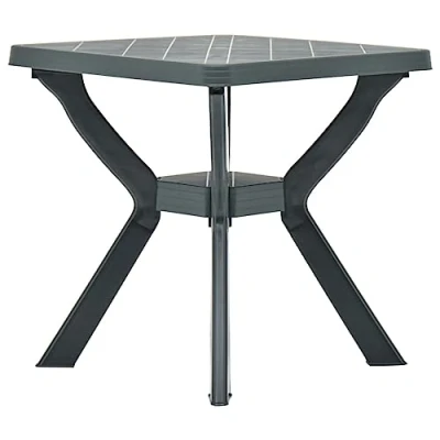 Abbildung von vidaXL Bistrotisch Gartentisch Balkontisch Beistelltisch Stehtisch Terrassentisch Campingtisch Esstisch Tisch Grün 70x70x72cm Kunststoff