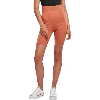 Abbildung von Urban Classics HIGH Waist Cycle Leggings Hosen, Damen, Größe: 26, Terracotta
