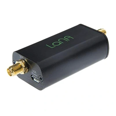 Abbildung von Nooelec Lana LNA Modul (Ultra Low Noise Amplifier) für Funk und Software Defined Radio (SDR) mit Gehäuse Zubehör. Breitband 20MHz 4000MHz Frequenzfähigkeit Bias Tee &amp; USB Power Optionen