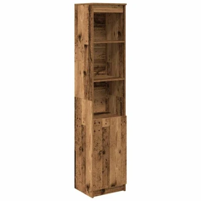Abbildung von vidaXL Highboard Altholz Optik 37,5x35x180 cm Holzwerkstoff