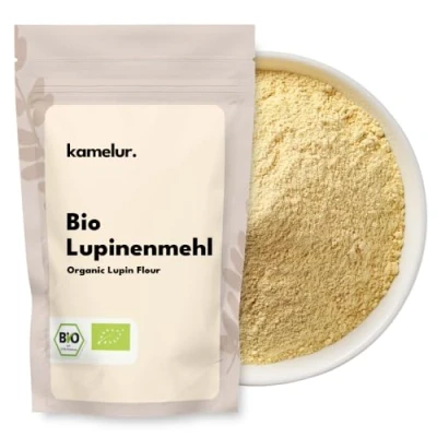Abbildung von Kamelur Bio Lupinenmehl (500g) Mehl aus getoasteten Lupinen ohne jegliche Zusätze
