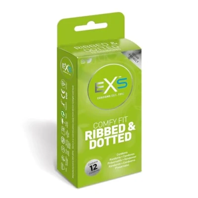 Abbildung von «Ribbed &amp; Dotted» stimulierende Kondome mit 3 in 1 Effekt (12 Kondome) 12 St