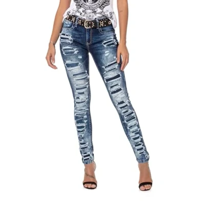 Abbildung von Cipo &amp; Baxx Jeans Skinny Fit, Damen, Größe: 31x34, Blue