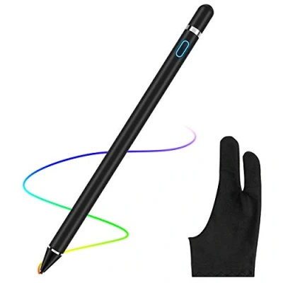 Abbildung von AICase Aktiver Stylus,Tablet Stift Eingabestift Touchstift,1,45 mm Spitze,Universal Touchscreen mit integr.Akku,Passend für Smartphones,Tablets,iPhone/Pad,Anti fouling Glove