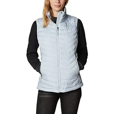 Abbildung von Columbia Powder Lite Vest, Steppweste für Damen, Cirrus Grey, Größe XS
