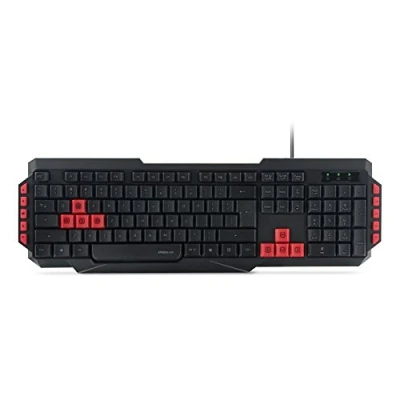 Abbildung von Speedlink LUDICIUM Gaming Keyboard USB Tastatur LED flache Tasten Zusatztasten schwarz UK Layout