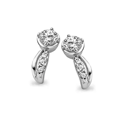 Abbildung von Orphelia Damen Ohrstecker 925 Sterling Silber Zirkonia weiß ZO 5122