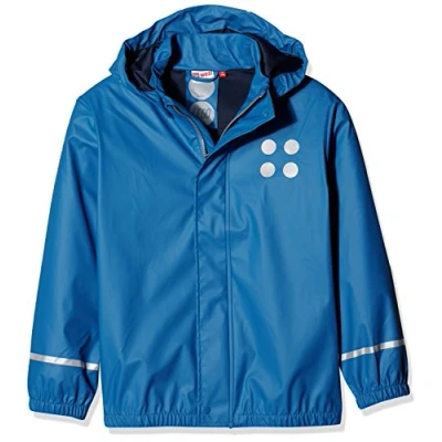 Abbildung von LEGO kidswear Jonathan Unisex Regenjacke / wasserabweisende Jacke für Kinder, Größe: 104, Blue