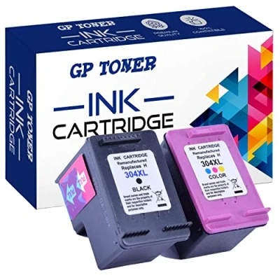 Abbildung von GP TONER Wiederaufbereitet Tintenpatrone als Ersatz für HP 304XL 304 XL Druckerpatronen Deskjet 2630 3720 2600 2620 2632 2622 2633 3730 3732 3733 3735 Envy 5030 5020 5032 (1 Schwarz 1 Farbe)