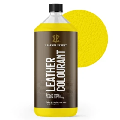 Abbildung von Sehr Deckend Wasser Lederfarbe Gelb 1L Leather Paint für Natur und ÖkoLeder Dye Ohne Alkohol alle Lederaccessoires Reißt oder Blättert Nicht ab