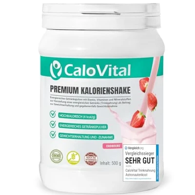 Abbildung von Calovital Premium Kalorienshake Erdbeere 500 g