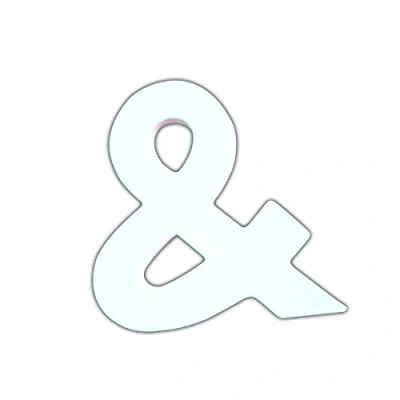 Abbildung von Décopatch AC317O Zeichen &amp; aus Pappmaché, 1,5 x 12,5 12 cm, zum Verzieren, weiß