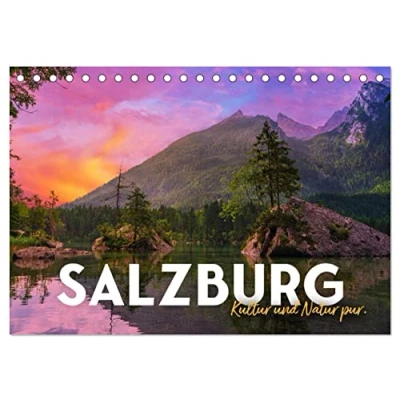 Abbildung von Salzburg Kultur und Natur pur. (Tischkalender 2025 DIN A5 quer), CALVENDO Monatskalender
