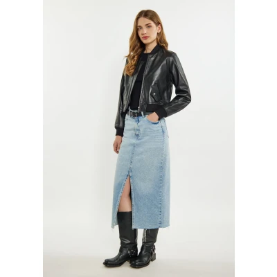Abbildung von DREIMASTER Vintage Damen Jacke L / Schwarz 100% Lammleder