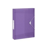 Abbildung von 5 x Esselte Ablagebox Colour&#039;Breeze A4 PP 40mm lavendel