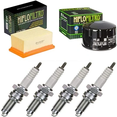 Abbildung von Luftfilter Ölfilter Zündkerzen für R 1200 GS Baujahr 2004 2009 Doppelzündung Servicekit Wartungskit