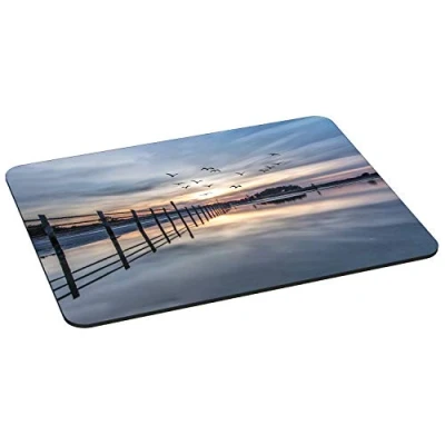 Abbildung von Pedea Gaming und Office Mauspad 350 x 260 mm mit Vernähten Rändern Rutschfester Unterseite, Coastline