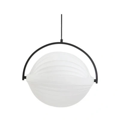 Abbildung von Lucande Hängeleuchte Helva, weiß,1 flg., Ø40cm,verstellbar