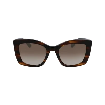 Abbildung von KARL Lagerfeld Sonnenbrille, Damen, Größe: One Size, Striped brown