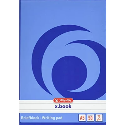 Abbildung von 10 x Herlitz Briefblock A5 50 Blatt liniert 70g/qm holzfrei weiß